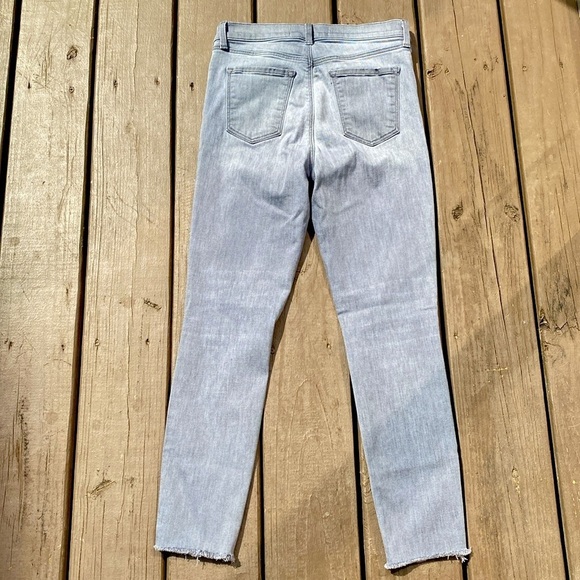 J Brand Alana Provocateur Destruct High Rise Crop Skinny Jeans Gray Size 27 - Picture 6 of 16